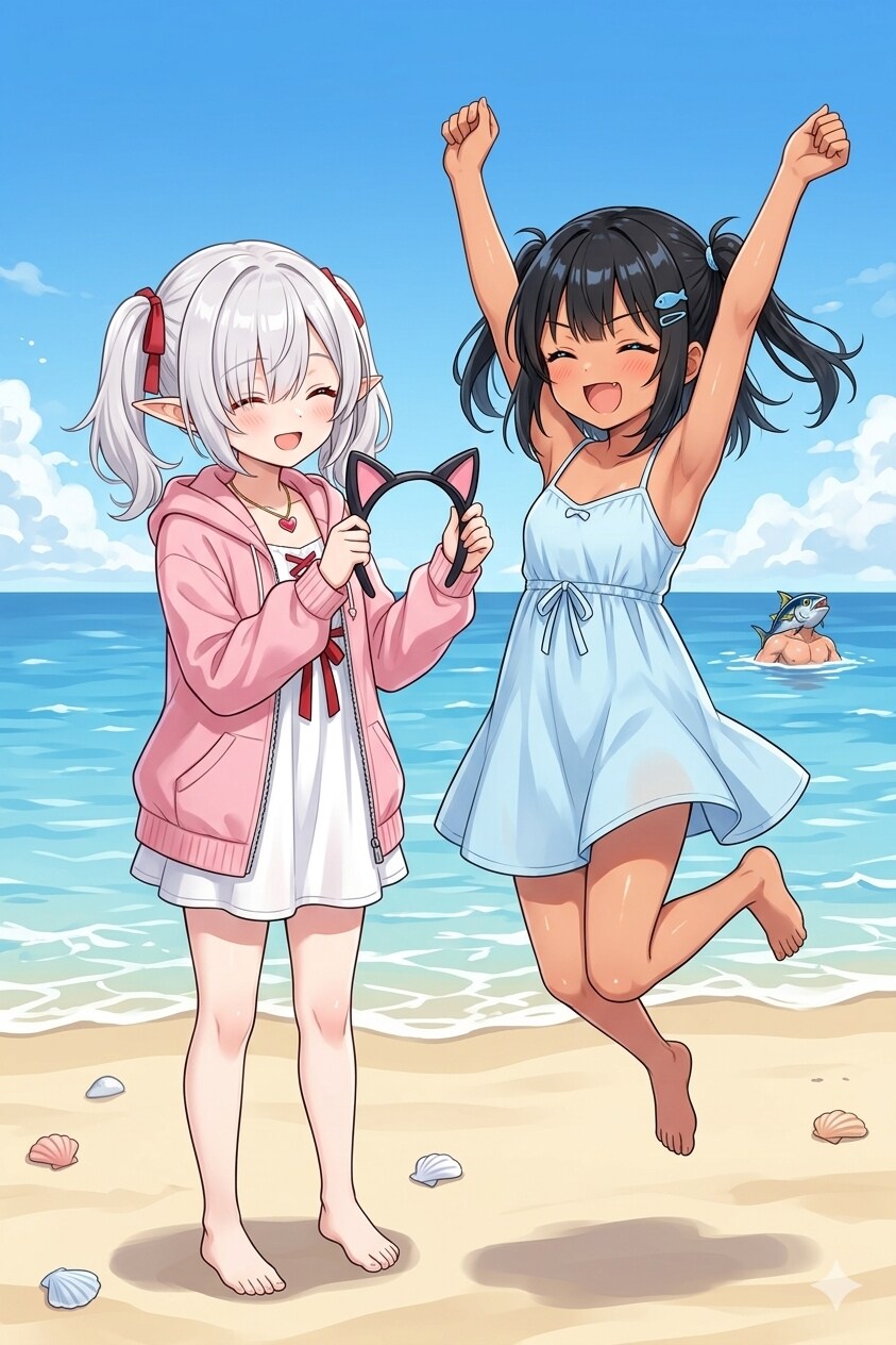 アグロ🐟さんのこなつさんとシロネさん