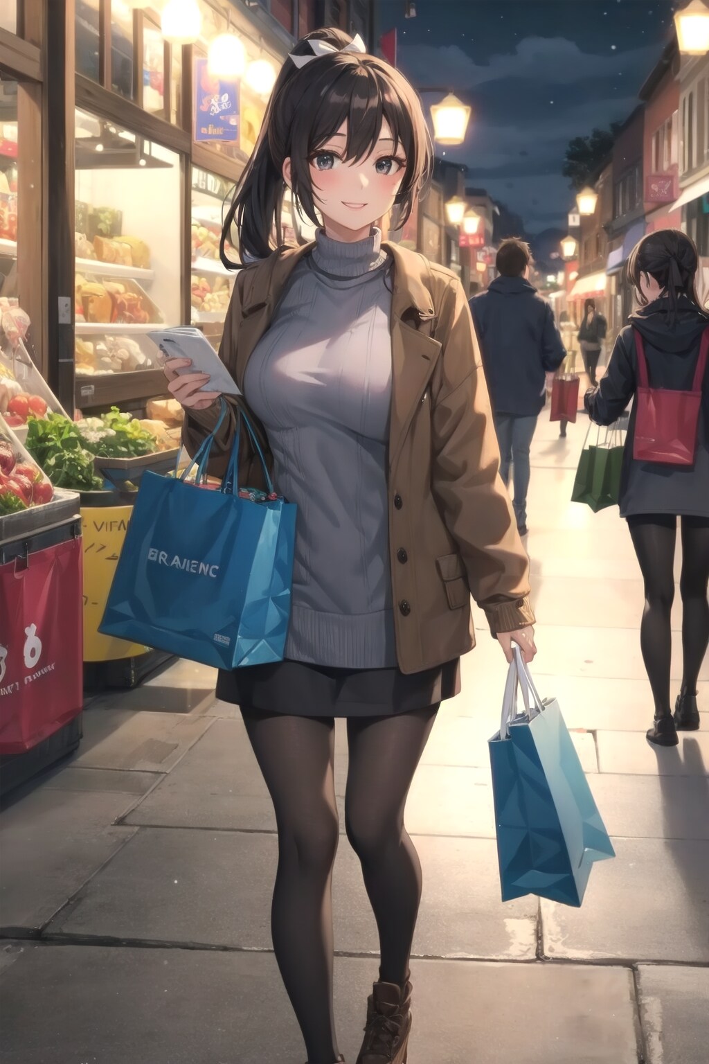 買い物帰り | の人気AIイラスト・グラビア