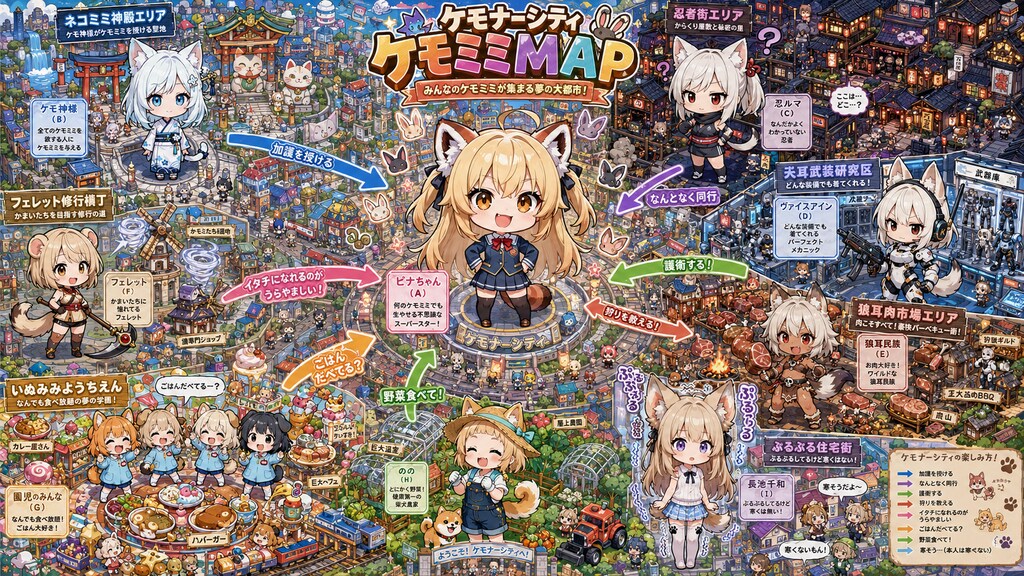 ケモナーシティ・ケモミミＭＡＰ