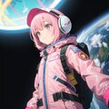 ピンクな宇宙服 2枚目