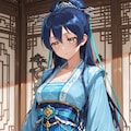 漢服の海未(ちちぷい版) 2枚目