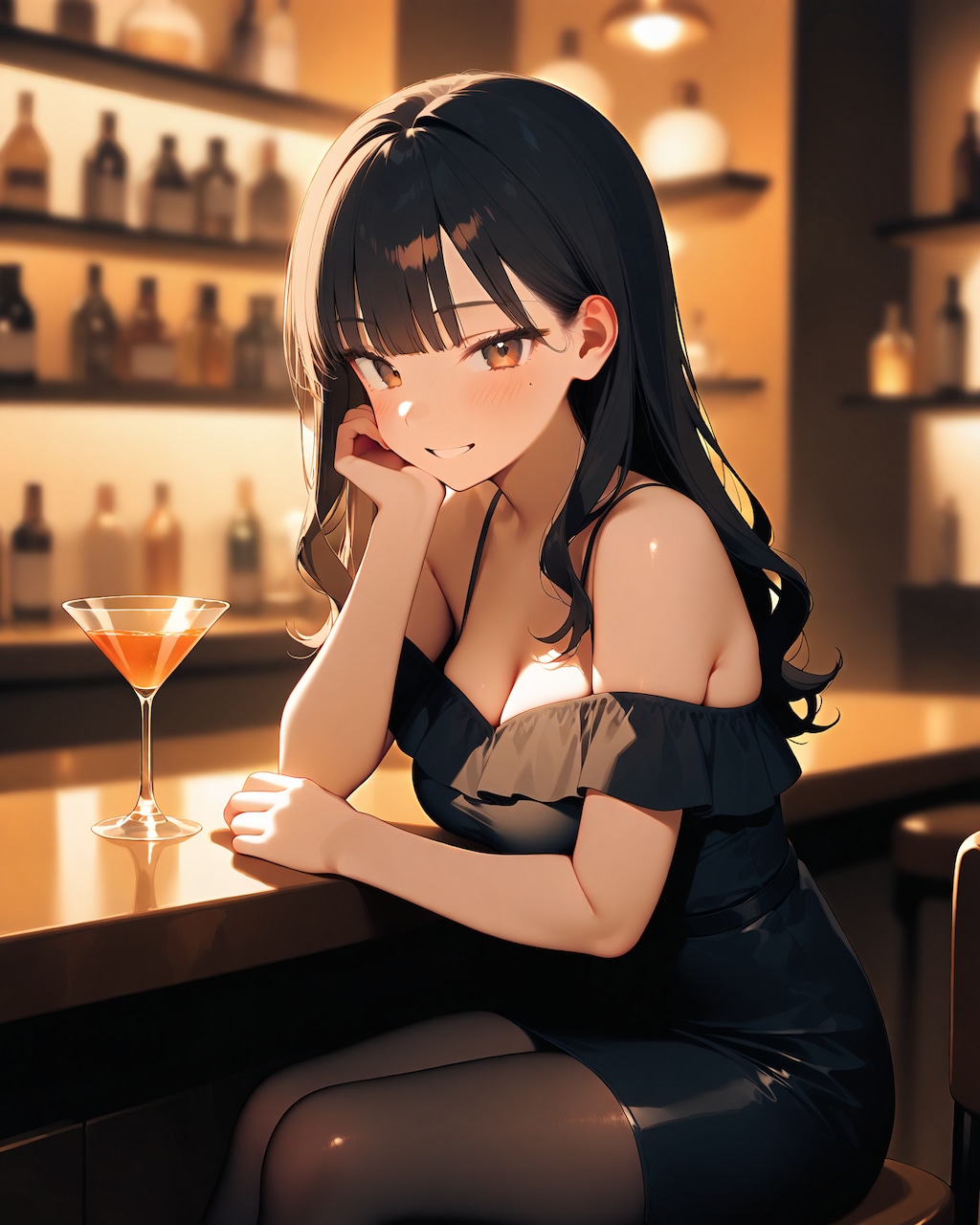 バーで隣に座った思わせぶりな女子