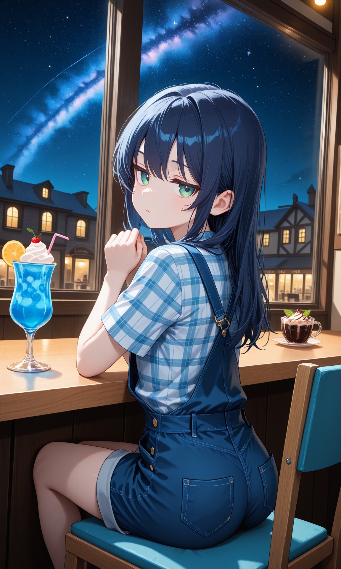 夜カフェ | の人気AIイラスト・グラビア