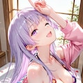 えへ❤️………う〜ん❤️玲子さんから教わったポーズこれで合ってますでしょうか❤️ 4枚目