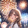 花火大会と委員長ちゃん 5枚目