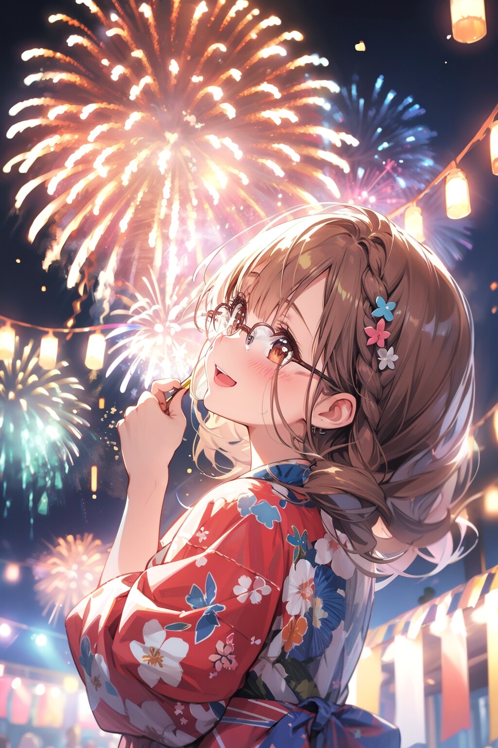 花火大会と委員長ちゃん