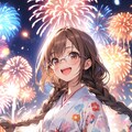 花火大会と委員長ちゃん 6枚目