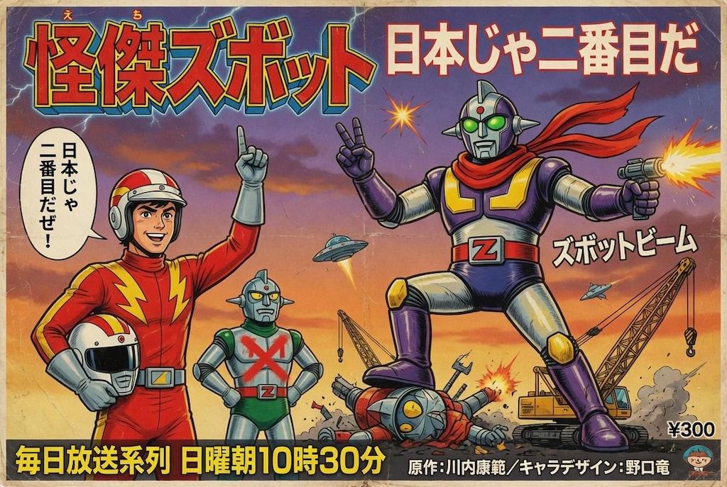 怪傑ズボット　日本じゃ二番目だ