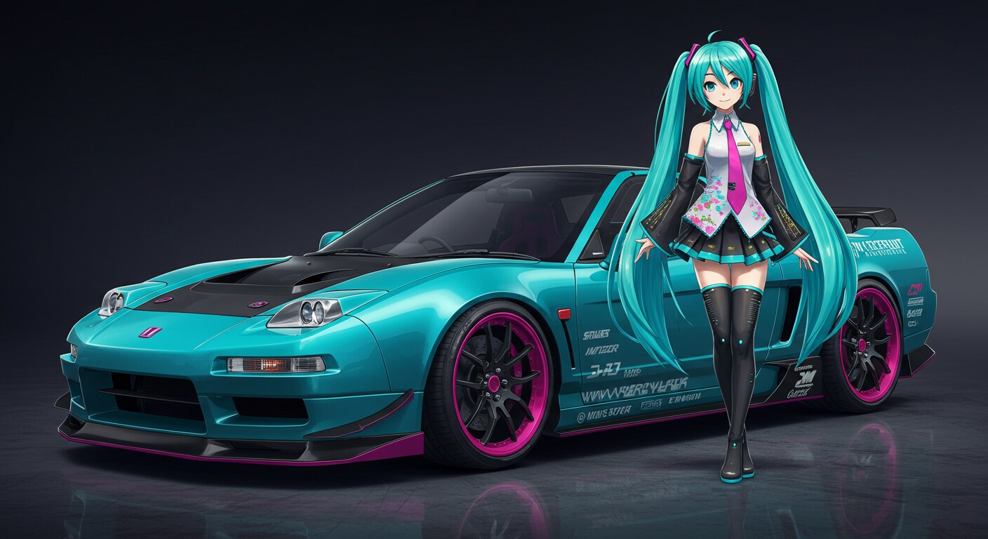 初音ミクとNSX | の人気AIイラスト・グラビア