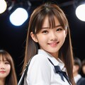 アニマル柄のミニバッグをモノクロの装いに合わせる 6枚目