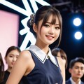 アニマル柄のミニバッグをモノクロの装いに合わせる 3枚目