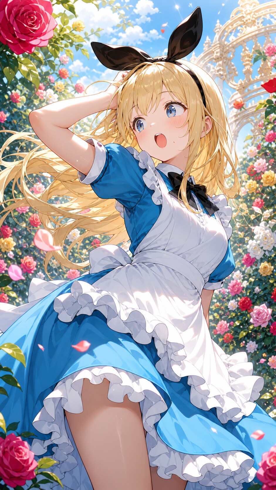 バラ園 | の人気AIイラスト・グラビア