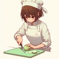 キャベツを切る 3枚目