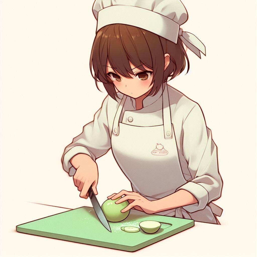 キャベツを切る