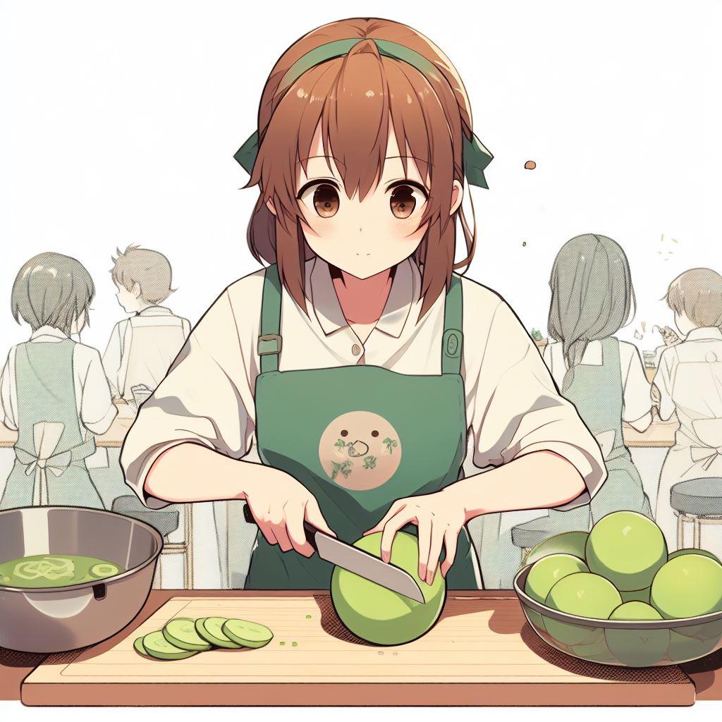 キャベツを切る