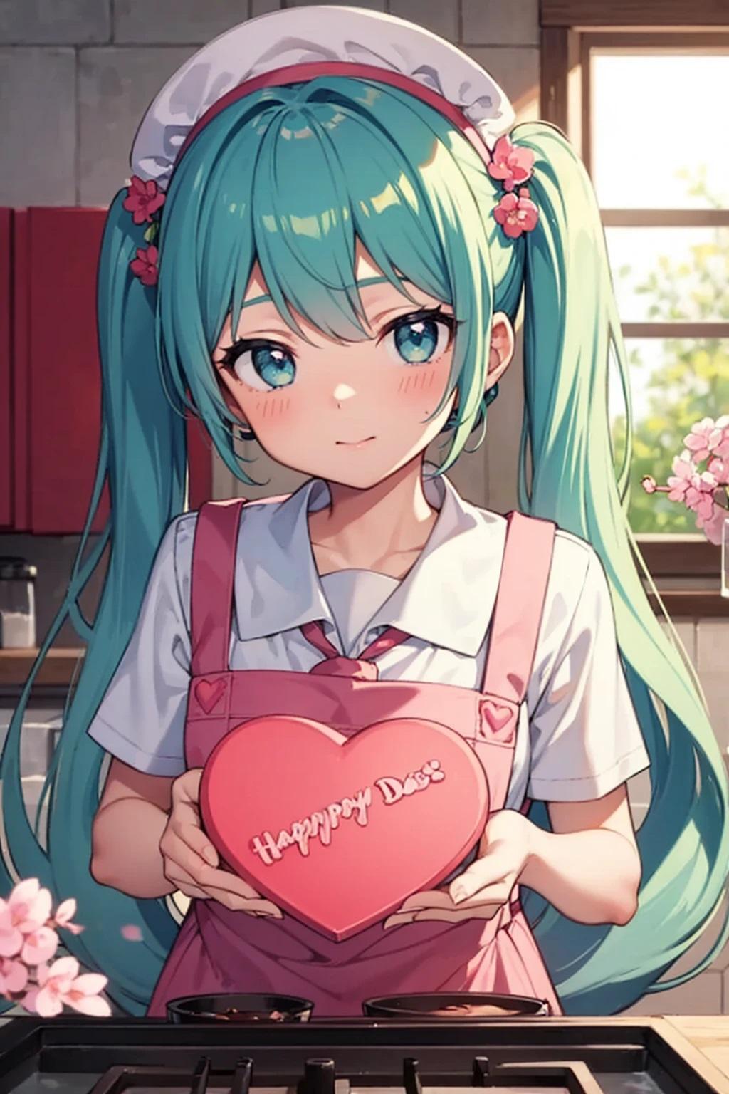 キッチンでハートのチョコ作り🩷🎁DIVA