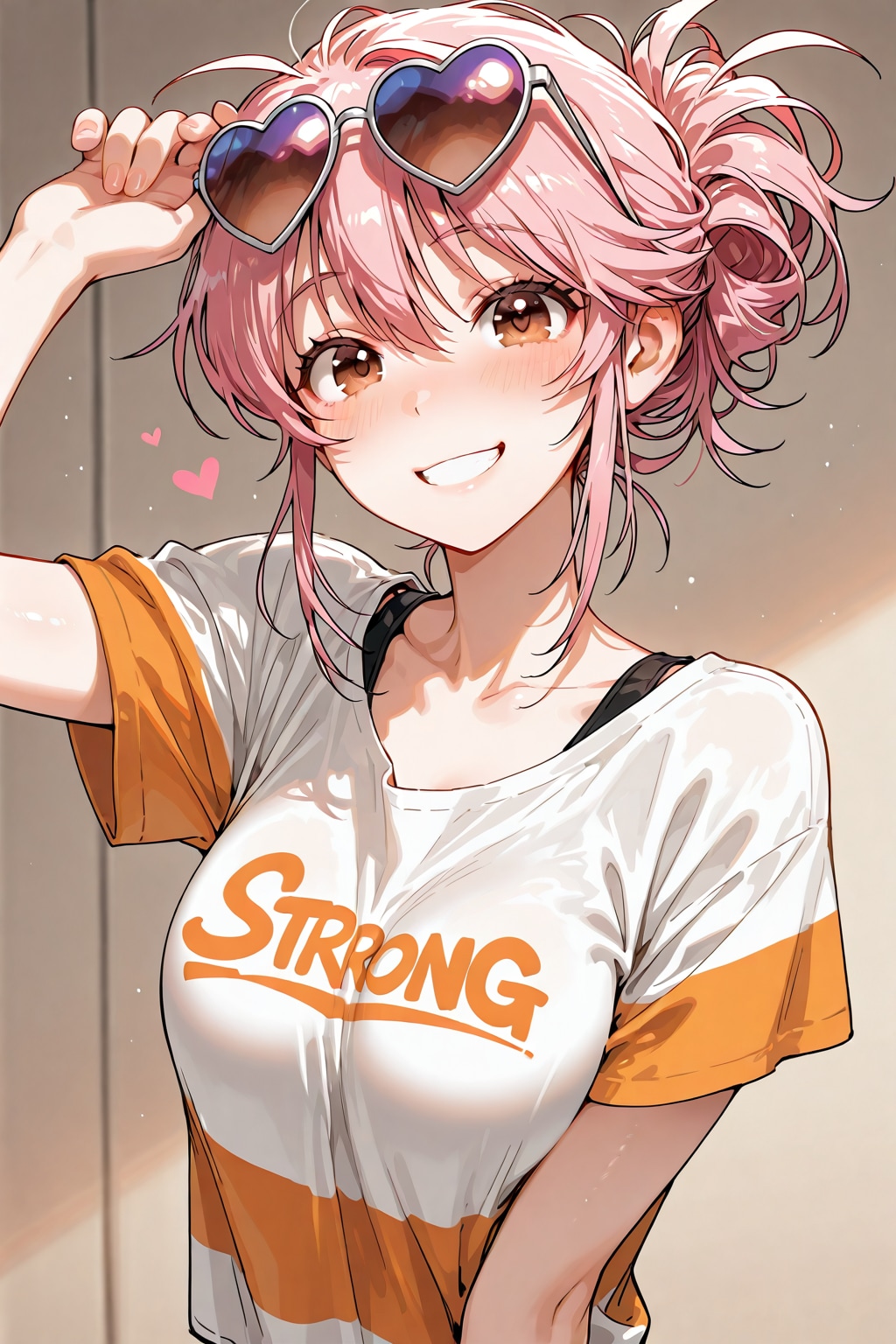 リカちゃんさんと残念美人で腕でハート