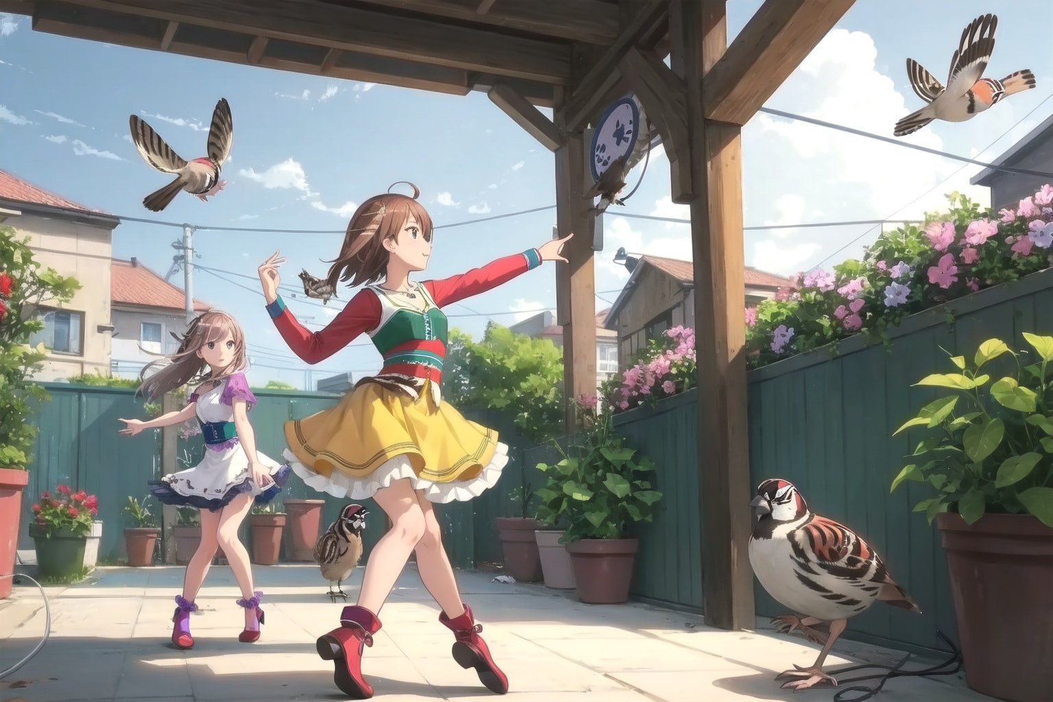 スズメと踊る | の人気AIイラスト・グラビア