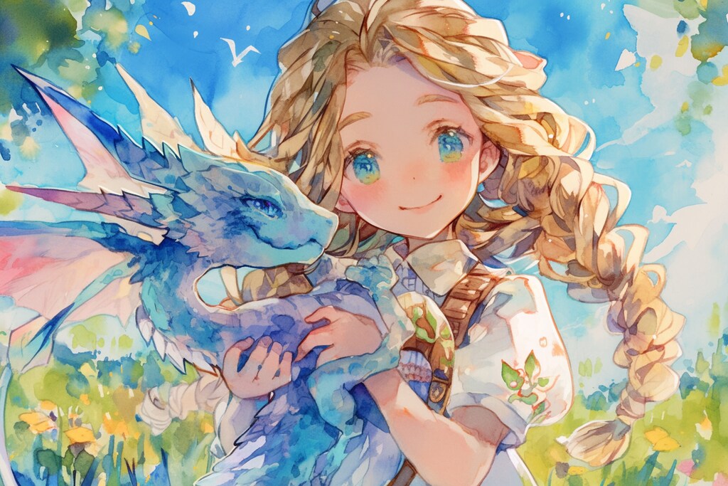 ドラゴンと少女（竜騎士）74