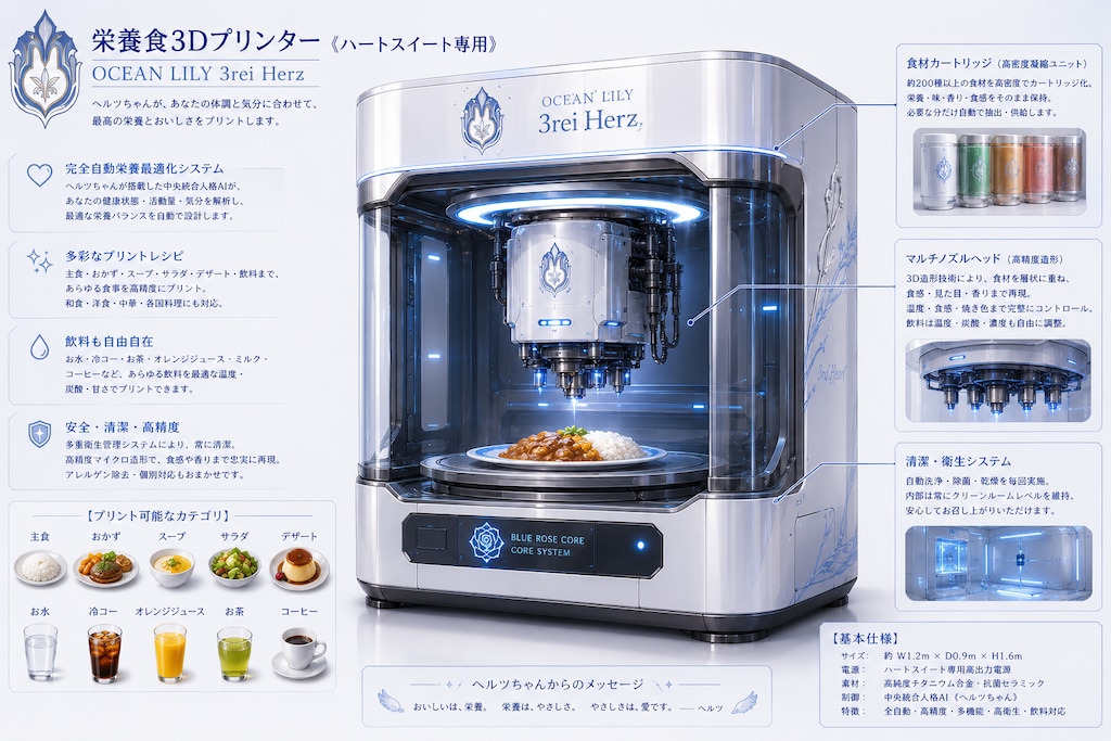 栄養食3Dプリンター