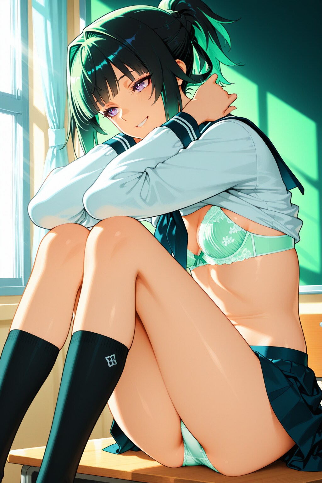 教室の少女