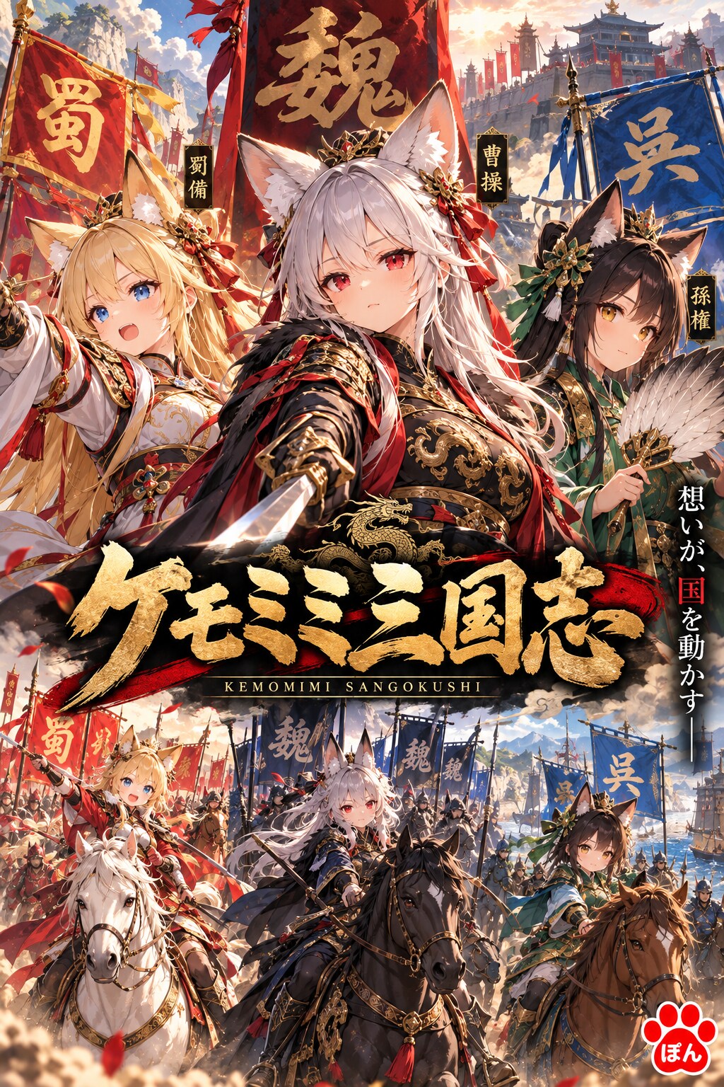 ケモミミ三国志 | の人気AIイラスト・グラビア