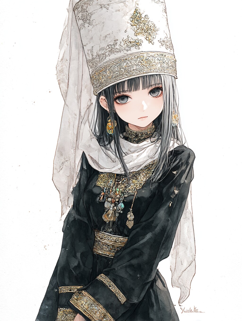 クルテを着た少女