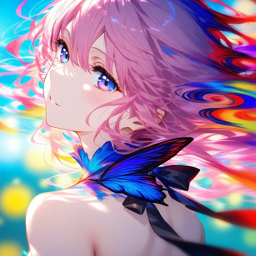 カラフルな少女