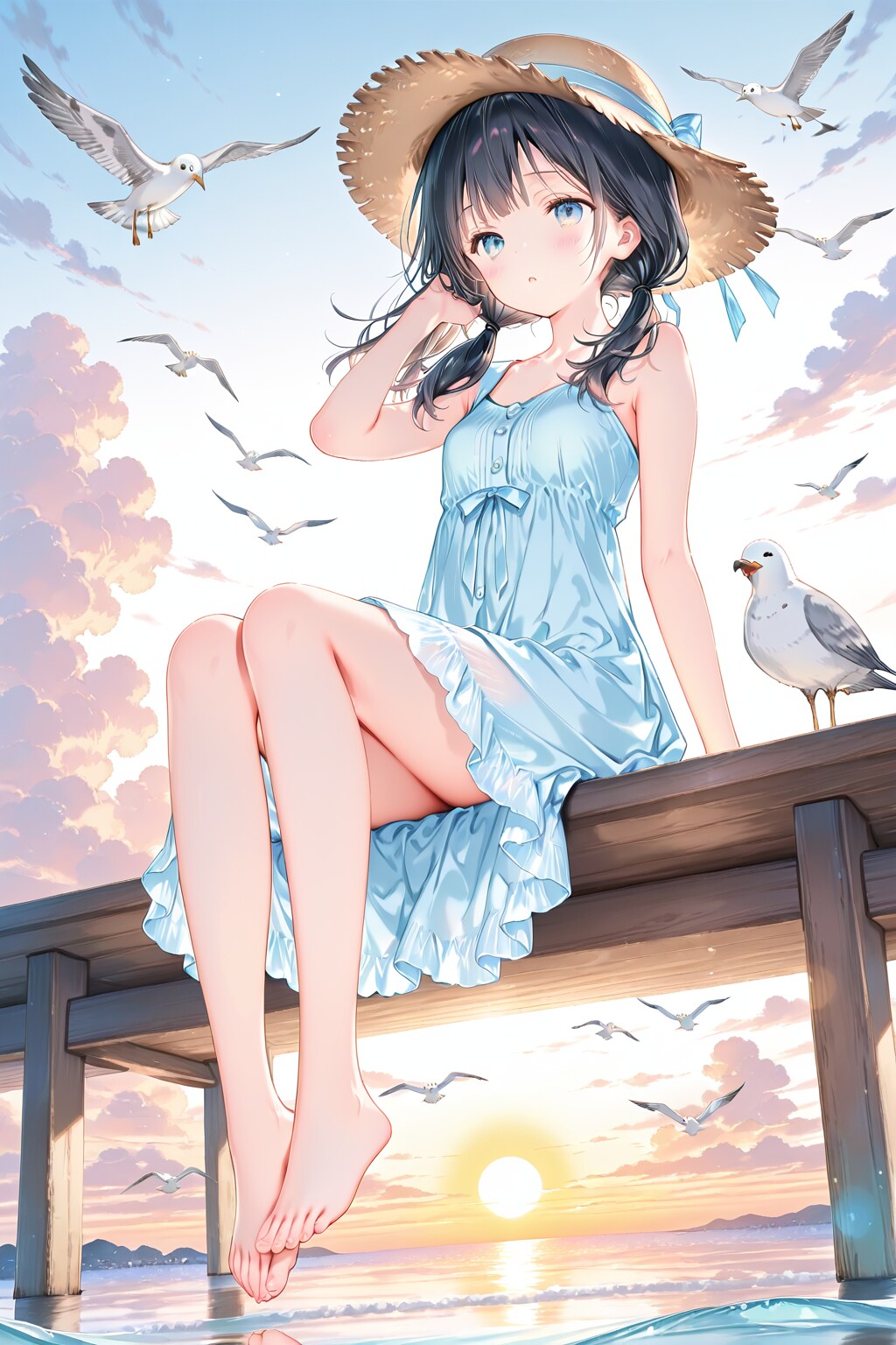 桟橋(QILIN)(14) | の人気AIイラスト・グラビア