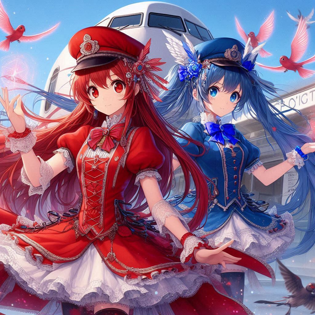 鉄道系魔法少女イオニア＆ラーラ　海外旅行中♪・・・80 | の人気AIイラスト・グラビア