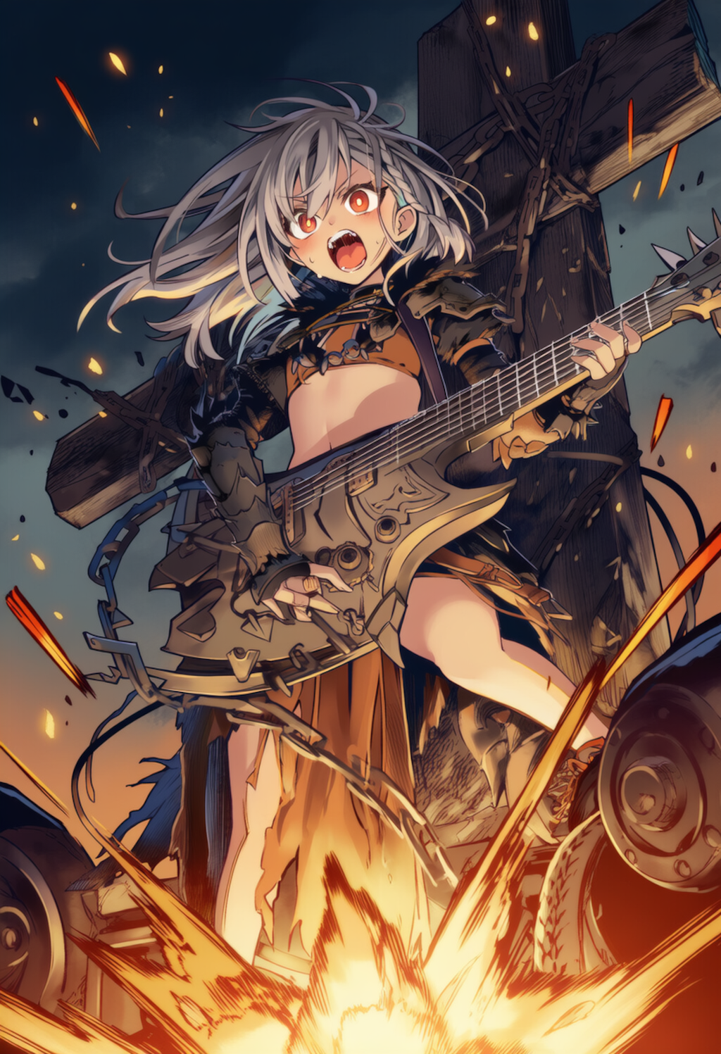 火炎放射ギター担当のメスガキ