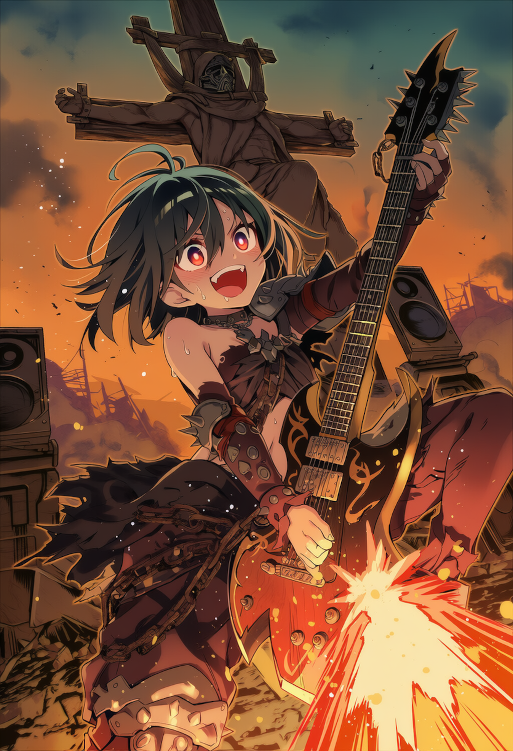 火炎放射ギター担当のメスガキ