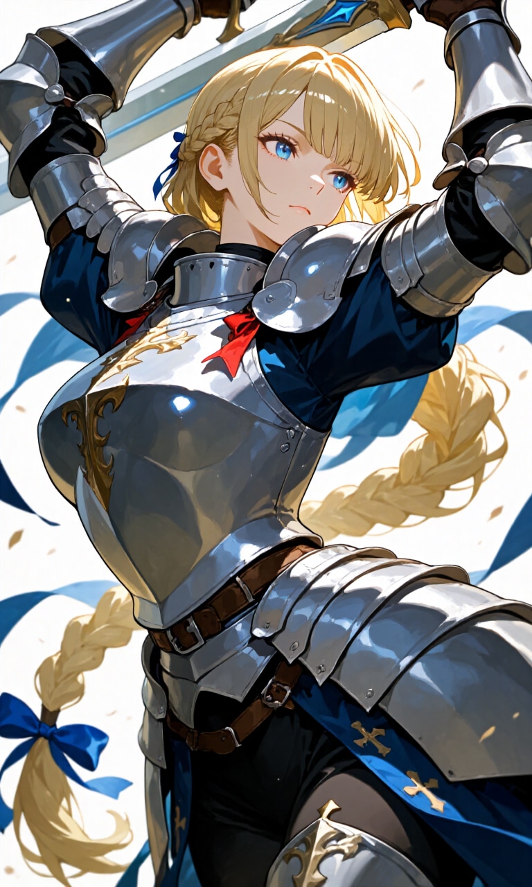 蒼銀の聖騎士ガヴリール・バール・ラングレイ | の人気AIイラスト・グラビア