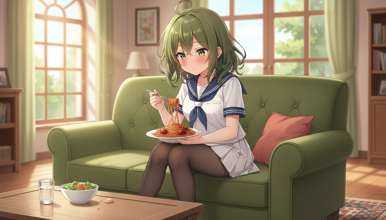 スパゲッティとMESSちゃん | の人気AIイラスト・グラビア