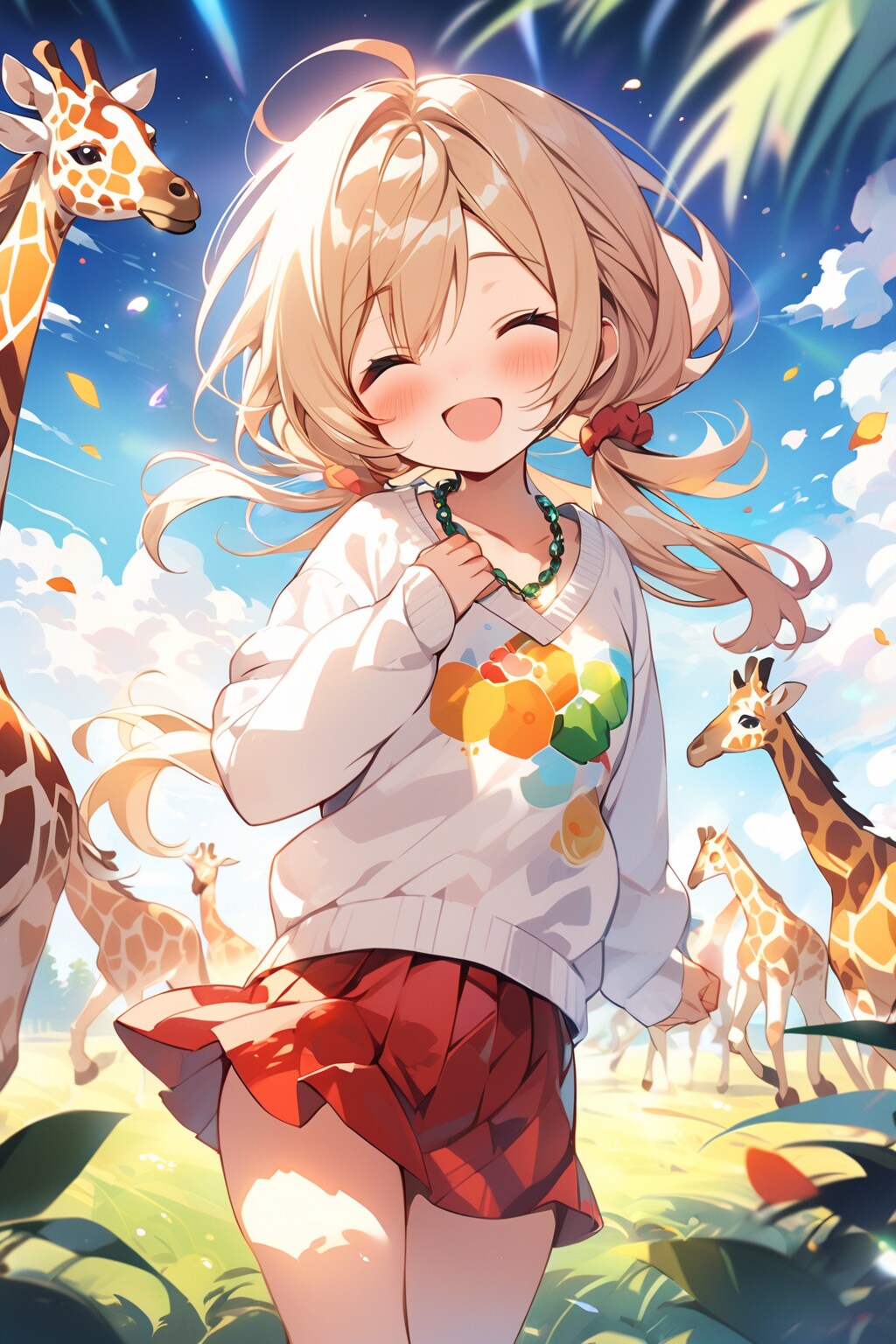 キリンさんと茉莉花ちゃん