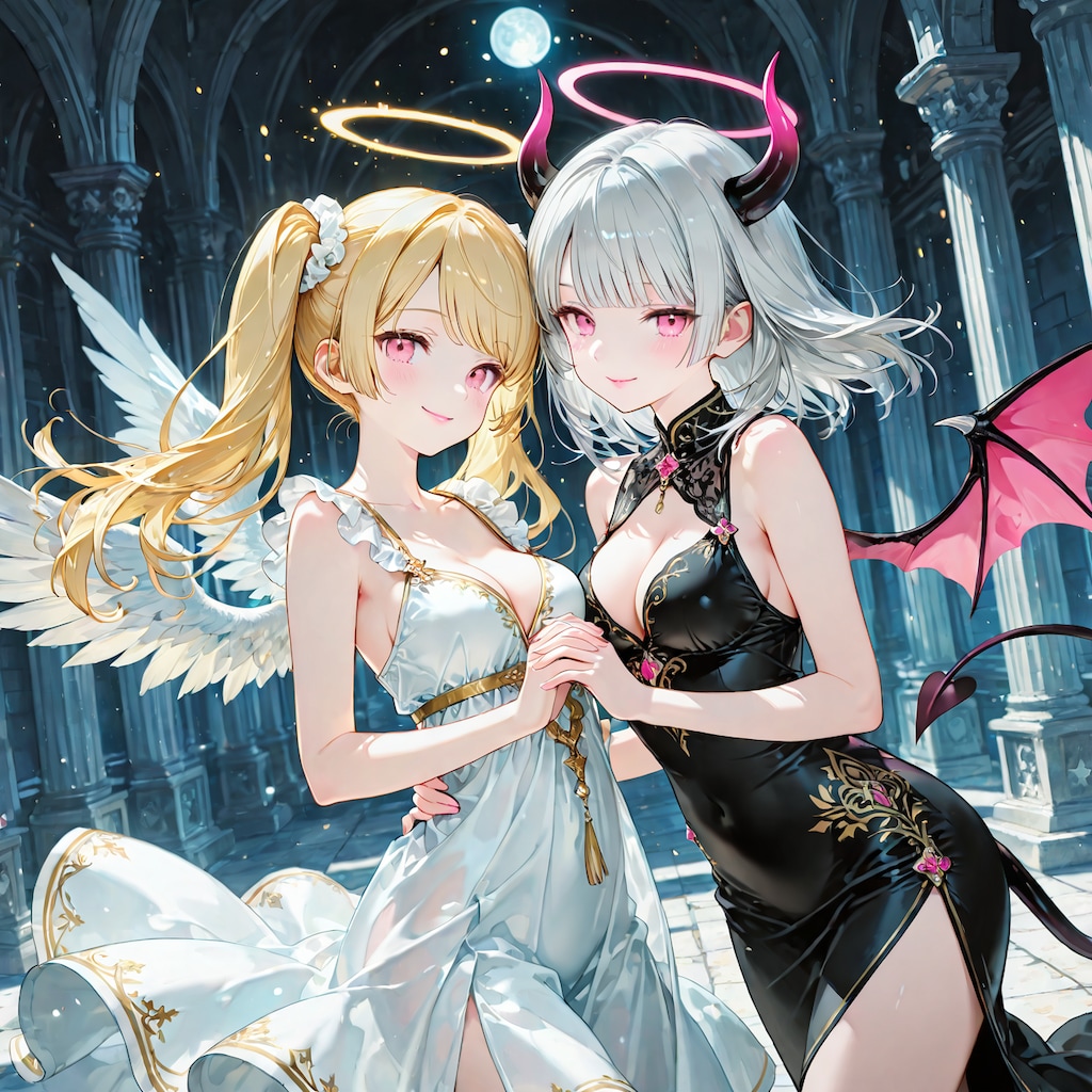 企画トップ絵＋天悪百合キス