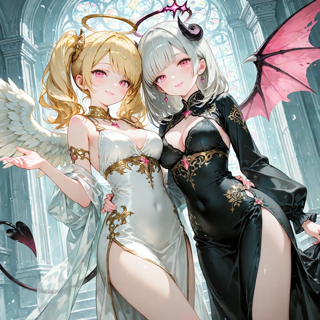 企画トップ絵＋天悪百合キス