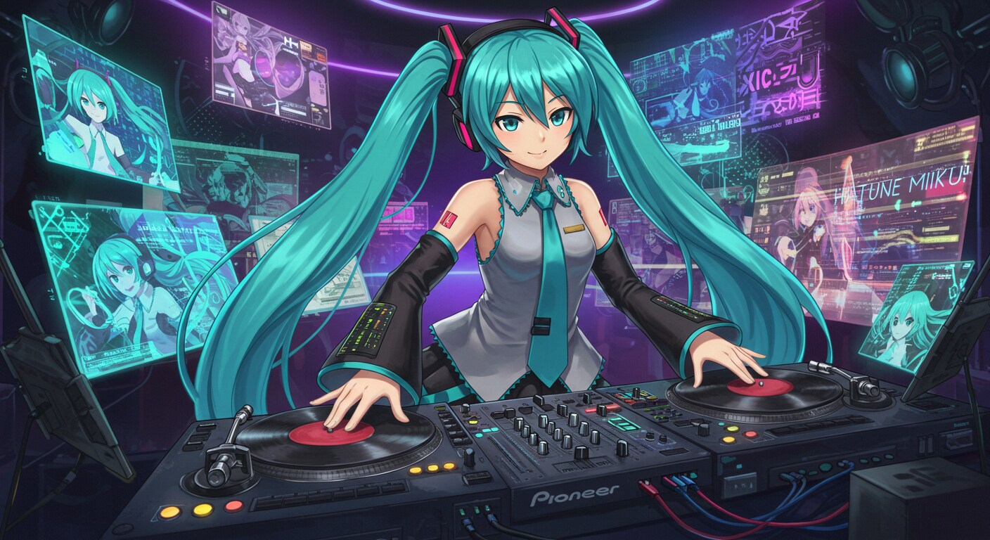 DJ初音ミク | の人気AIイラスト・グラビア