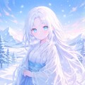 雪景色の氷結娘 2枚目