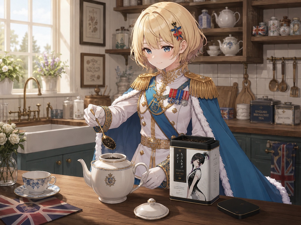 流行りの紅茶をいただきました！ (今日の栄光ちゃん32)