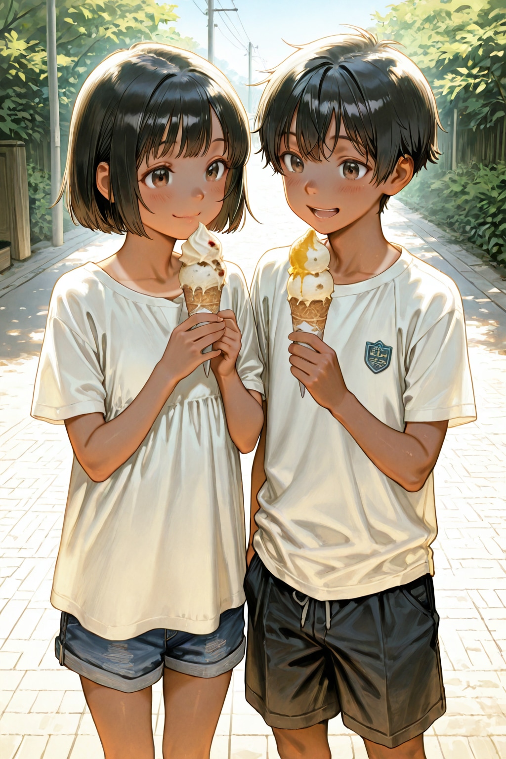 アイスクリーム食べたい | の人気AIイラスト・グラビア