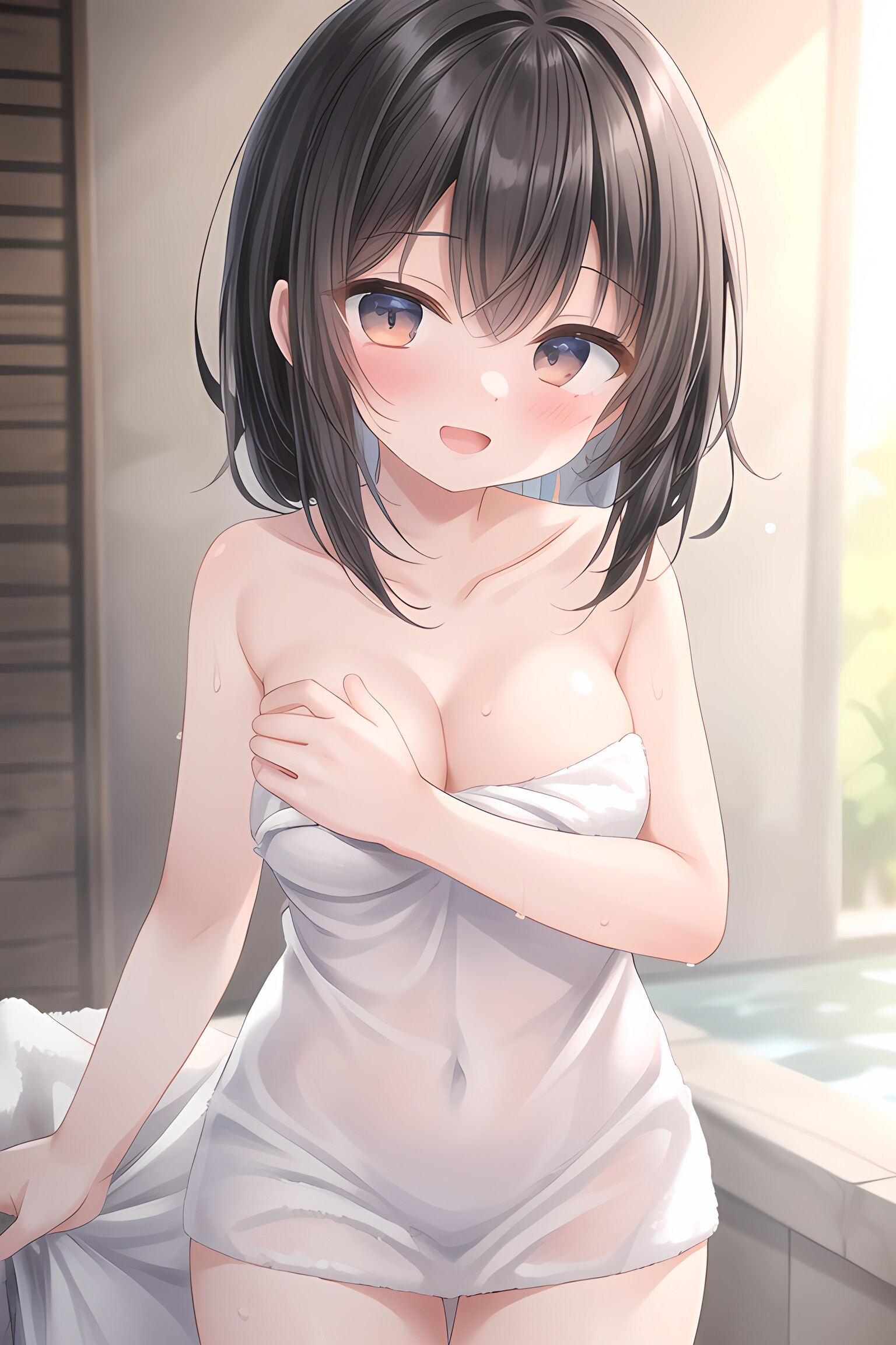 酷暑はシャワーでさっぱり
