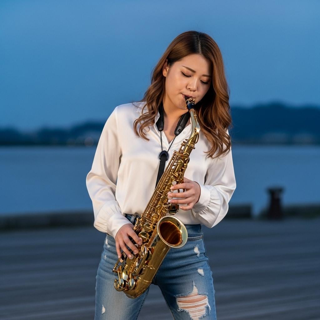 ベイサイドでサックスを吹いて