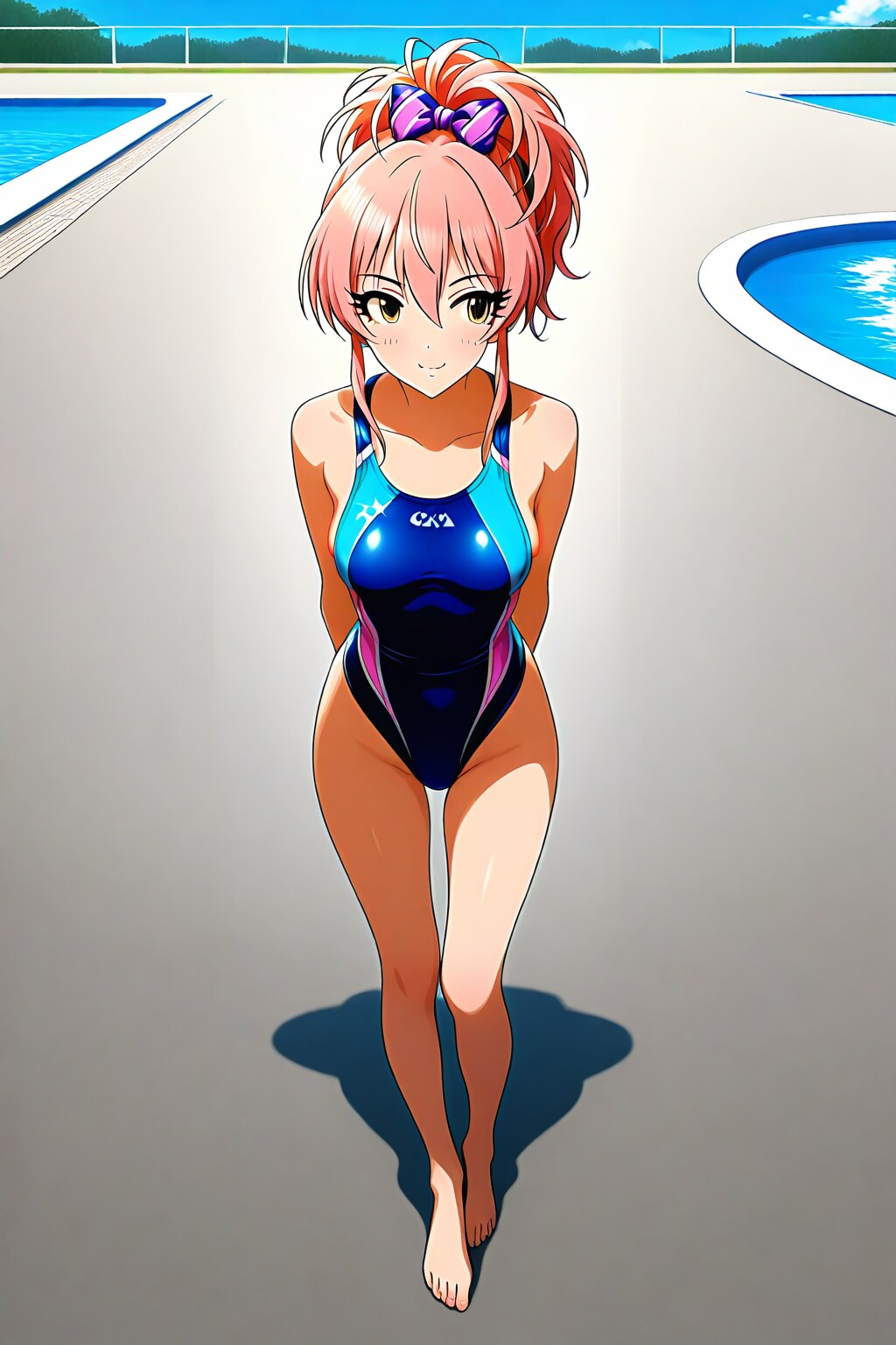 美嘉は競泳水着も超似合う