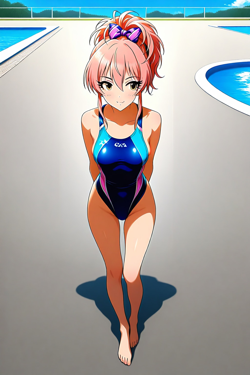 美嘉は競泳水着も超似合う