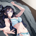 bed invitation, lightblue lingerie 3枚目