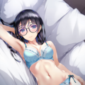 bed invitation, lightblue lingerie 5枚目