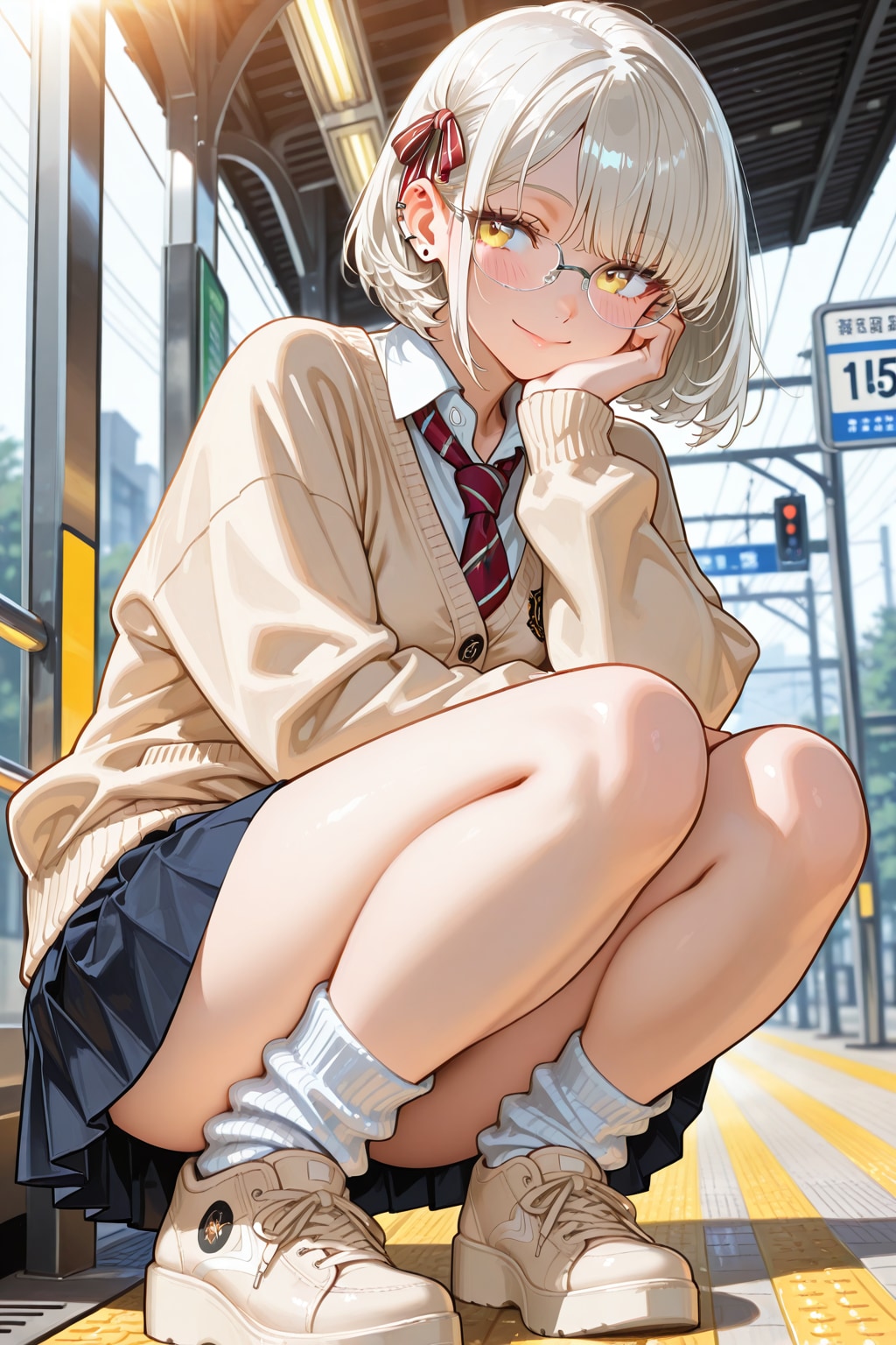 Sunlit Seat | の人気AIイラスト・グラビア