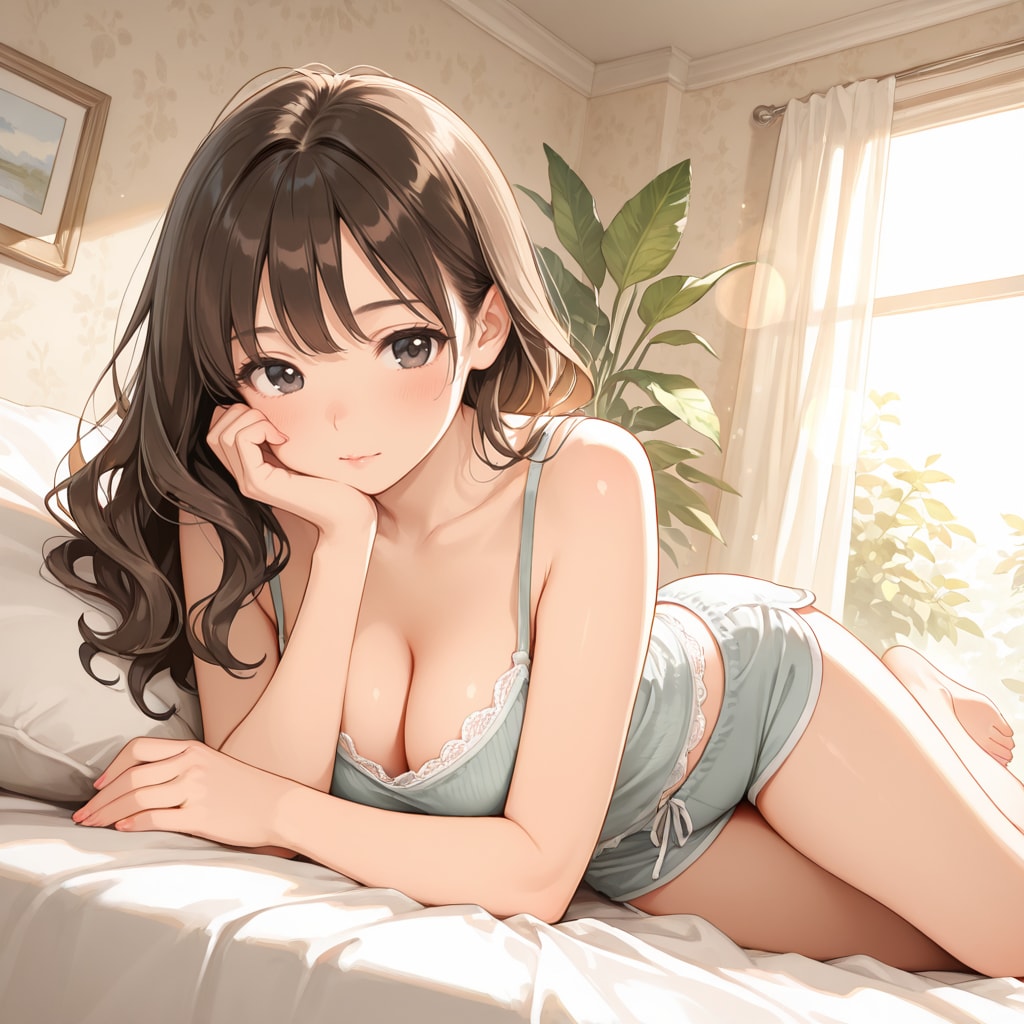 澪ちゃん、お部屋でリラックス