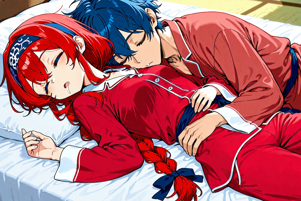 お寝坊小織くんと・・・・・・